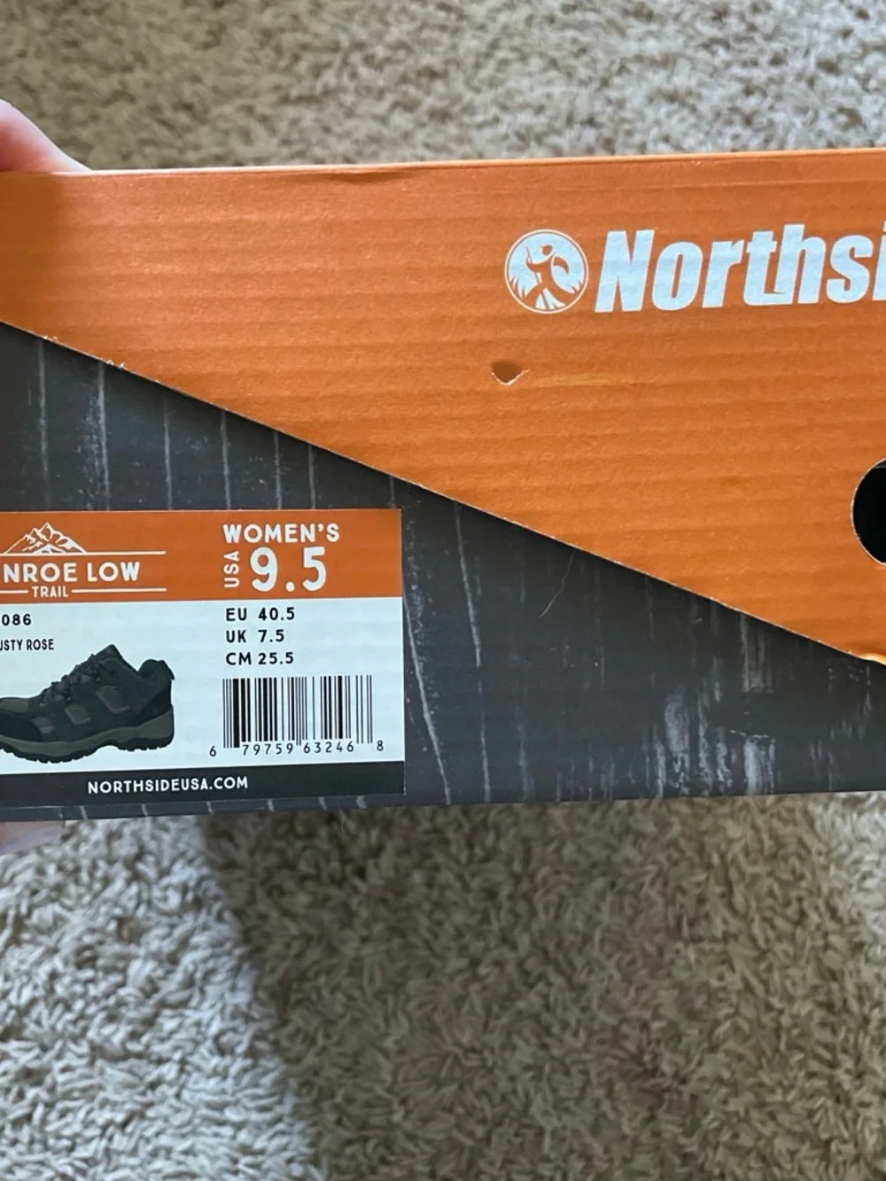Northside Gray and Black Women's Athletic Hiking Shoes